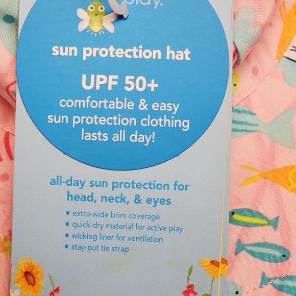 I Play Bucket Sun Hat 0-6M Pink - Picture 4 of 9